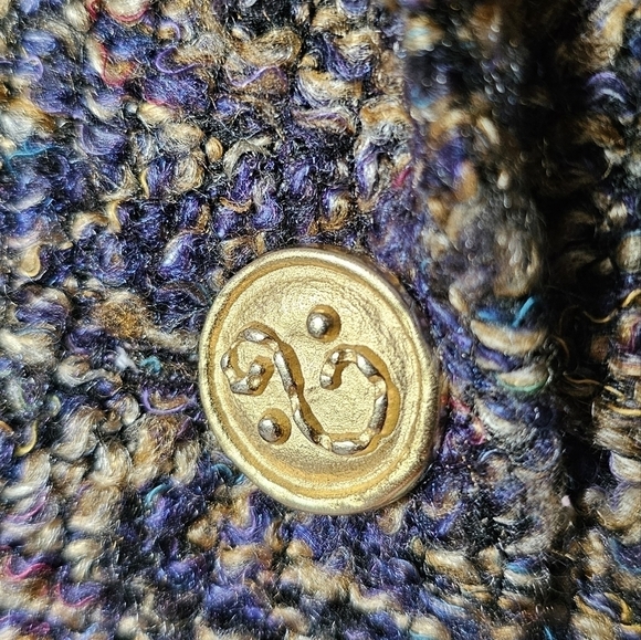 Vintage Barrie Stephens multicolored tweed  preppy old money college fall jacket - Picture 6 of 7